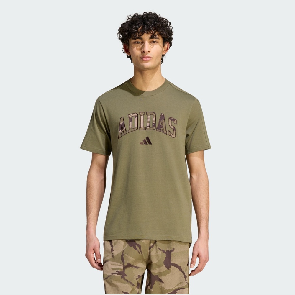 Adidas Camo Print Seasonal Essentials T-Shirt